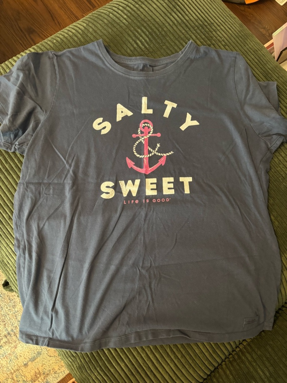 Life Is Good “Salty & Sweet” Navy Crusher Tee